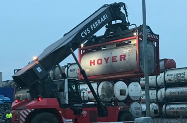 Staplerschein Ausbildung für Containerstapler in Mannheim